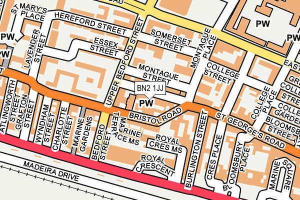 BN2 1JJ map - OS OpenMap – Local (Ordnance Survey) BN2 1JJ map - OS OpenMap – Local (Ordnance Survey)