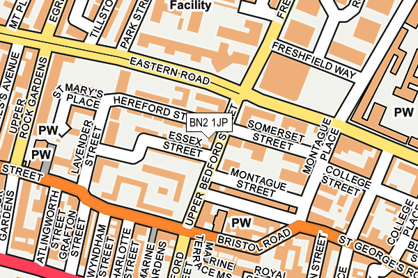 BN2 1JP map - OS OpenMap – Local (Ordnance Survey) BN2 1JP map - OS OpenMap – Local (Ordnance Survey)