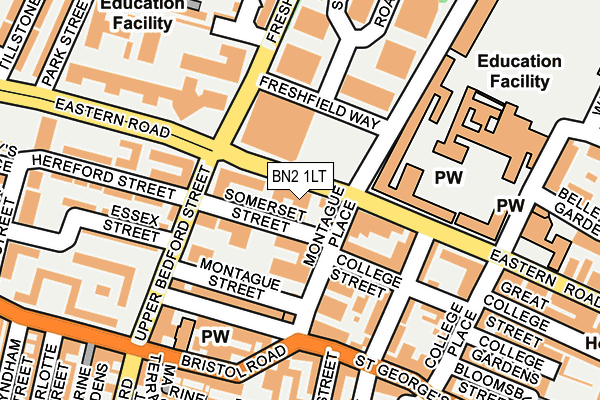 BN2 1LT map - OS OpenMap – Local (Ordnance Survey) BN2 1LT map - OS OpenMap – Local (Ordnance Survey)
