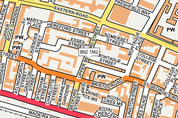 BN2 1NQ map - OS OpenMap – Local (Ordnance Survey) BN2 1NQ map - OS OpenMap – Local (Ordnance Survey)