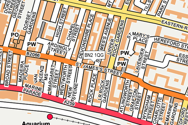 BN2 1QG map - OS OpenMap – Local (Ordnance Survey) BN2 1QG map - OS OpenMap – Local (Ordnance Survey)