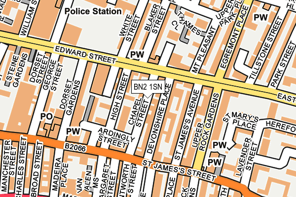 BN2 1SN map - OS OpenMap – Local (Ordnance Survey) BN2 1SN map - OS OpenMap – Local (Ordnance Survey)