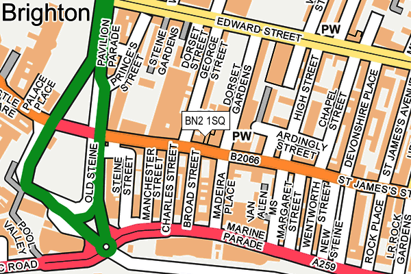 BN2 1SQ map - OS OpenMap – Local (Ordnance Survey) BN2 1SQ map - OS OpenMap – Local (Ordnance Survey)