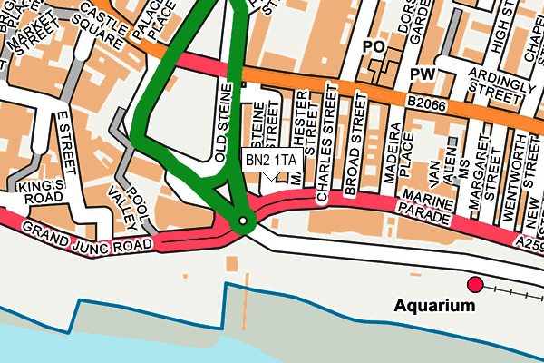 BN2 1TA map - OS OpenMap – Local (Ordnance Survey) BN2 1TA map - OS OpenMap – Local (Ordnance Survey)