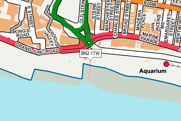 BN2 1TW map - OS OpenMap – Local (Ordnance Survey) BN2 1TW map - OS OpenMap – Local (Ordnance Survey)