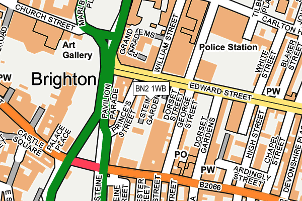 BN2 1WB map - OS OpenMap – Local (Ordnance Survey) BN2 1WB map - OS OpenMap – Local (Ordnance Survey)
