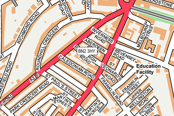 BN2 3HY map - OS OpenMap – Local (Ordnance Survey) BN2 3HY map - OS OpenMap – Local (Ordnance Survey)