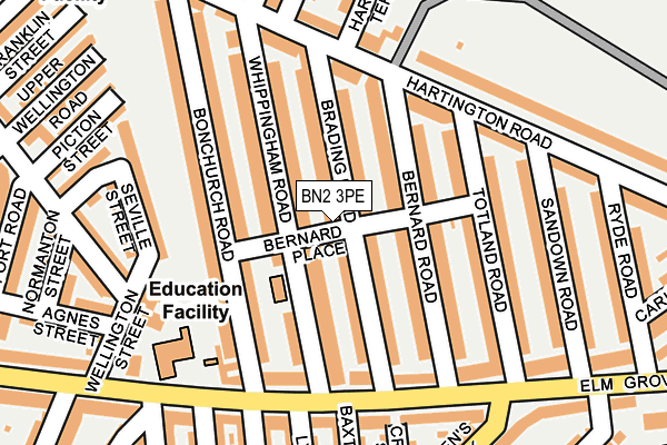 BN2 3PE map - OS OpenMap – Local (Ordnance Survey) BN2 3PE map - OS OpenMap – Local (Ordnance Survey)