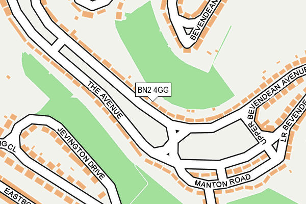 BN2 4GG map - OS OpenMap – Local (Ordnance Survey) BN2 4GG map - OS OpenMap – Local (Ordnance Survey)