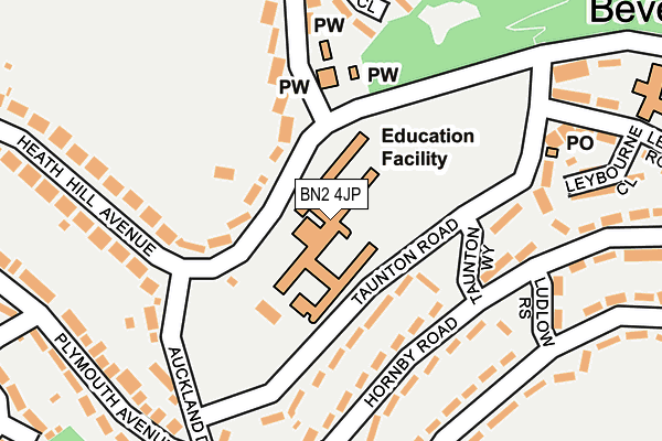 BN2 4JP map - OS OpenMap – Local (Ordnance Survey) BN2 4JP map - OS OpenMap – Local (Ordnance Survey)
