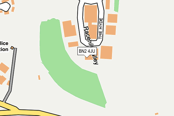 BN2 4JU map - OS OpenMap – Local (Ordnance Survey) BN2 4JU map - OS OpenMap – Local (Ordnance Survey)