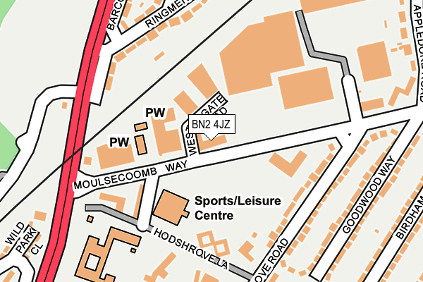 BN2 4JZ map - OS OpenMap – Local (Ordnance Survey) BN2 4JZ map - OS OpenMap – Local (Ordnance Survey)