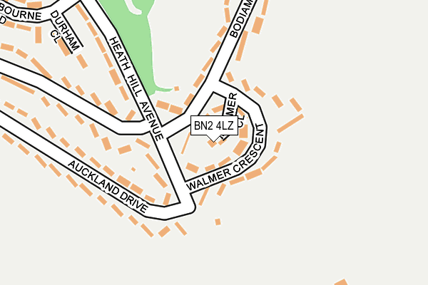 BN2 4LZ map - OS OpenMap – Local (Ordnance Survey) BN2 4LZ map - OS OpenMap – Local (Ordnance Survey)