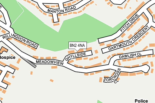 BN2 4NA map - OS OpenMap – Local (Ordnance Survey) BN2 4NA map - OS OpenMap – Local (Ordnance Survey)