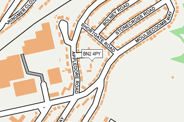 BN2 4PY map - OS OpenMap – Local (Ordnance Survey) BN2 4PY map - OS OpenMap – Local (Ordnance Survey)