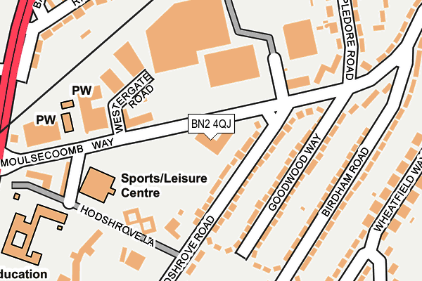 BN2 4QJ map - OS OpenMap – Local (Ordnance Survey) BN2 4QJ map - OS OpenMap – Local (Ordnance Survey)