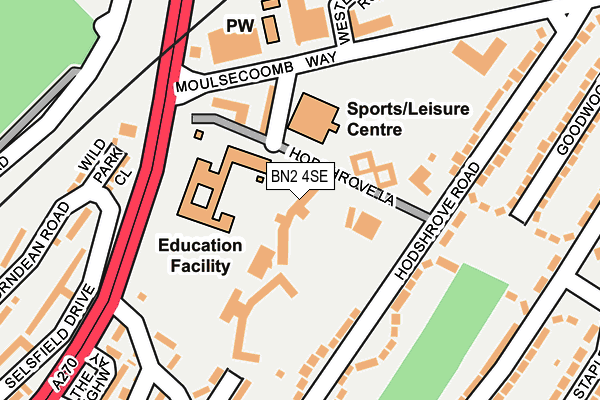 BN2 4SE map - OS OpenMap – Local (Ordnance Survey) BN2 4SE map - OS OpenMap – Local (Ordnance Survey)