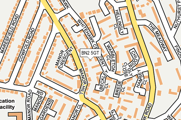 BN2 5GT map - OS OpenMap – Local (Ordnance Survey) BN2 5GT map - OS OpenMap – Local (Ordnance Survey)