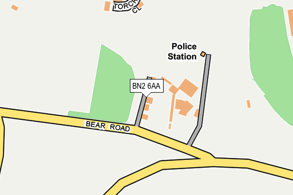 BN2 6AA map - OS OpenMap – Local (Ordnance Survey) BN2 6AA map - OS OpenMap – Local (Ordnance Survey)