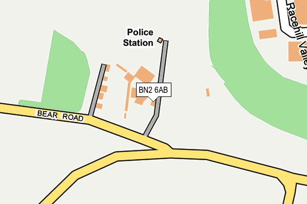 BN2 6AB map - OS OpenMap – Local (Ordnance Survey) BN2 6AB map - OS OpenMap – Local (Ordnance Survey)