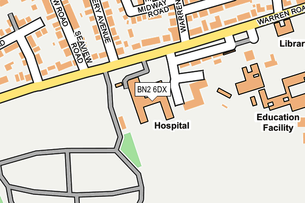 BN2 6DX map - OS OpenMap – Local (Ordnance Survey) BN2 6DX map - OS OpenMap – Local (Ordnance Survey)