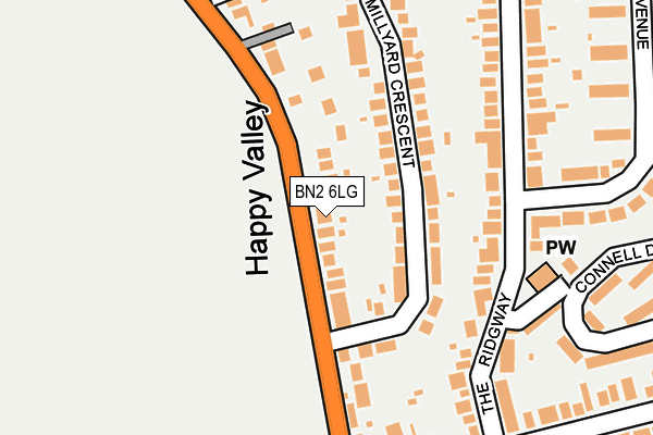 BN2 6LG map - OS OpenMap – Local (Ordnance Survey) BN2 6LG map - OS OpenMap – Local (Ordnance Survey)