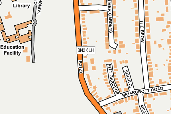 BN2 6LH map - OS OpenMap – Local (Ordnance Survey) BN2 6LH map - OS OpenMap – Local (Ordnance Survey)