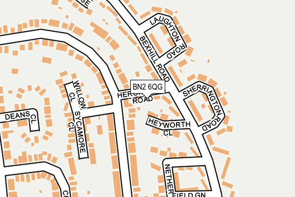BN2 6QG map - OS OpenMap – Local (Ordnance Survey) BN2 6QG map - OS OpenMap – Local (Ordnance Survey)