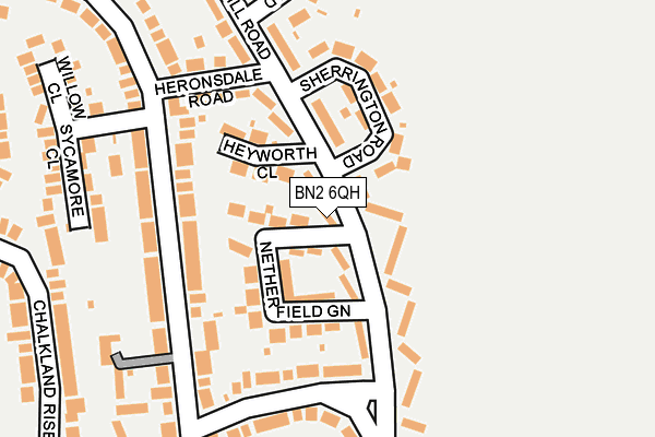 BN2 6QH map - OS OpenMap – Local (Ordnance Survey) BN2 6QH map - OS OpenMap – Local (Ordnance Survey)