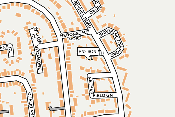 BN2 6QN map - OS OpenMap – Local (Ordnance Survey) BN2 6QN map - OS OpenMap – Local (Ordnance Survey)