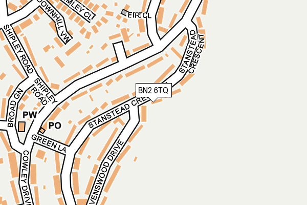 BN2 6TQ map - OS OpenMap – Local (Ordnance Survey) BN2 6TQ map - OS OpenMap – Local (Ordnance Survey)