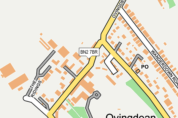 BN2 7BR map - OS OpenMap – Local (Ordnance Survey) BN2 7BR map - OS OpenMap – Local (Ordnance Survey)