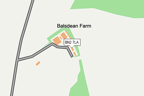 BN2 7LA map - OS OpenMap – Local (Ordnance Survey) BN2 7LA map - OS OpenMap – Local (Ordnance Survey)