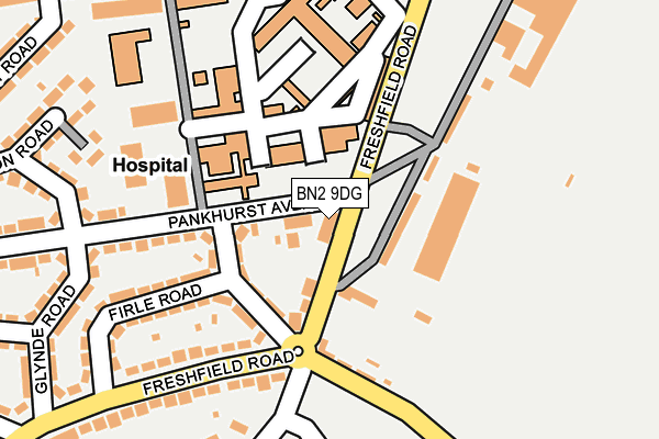 BN2 9DG map - OS OpenMap – Local (Ordnance Survey) BN2 9DG map - OS OpenMap – Local (Ordnance Survey)