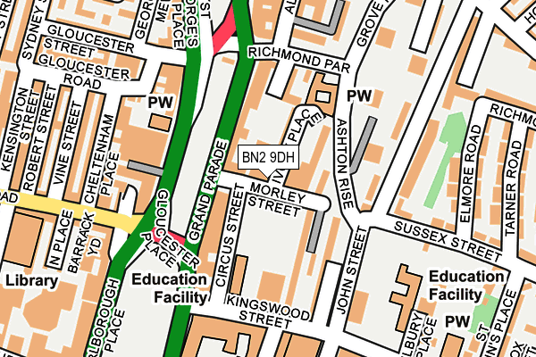 BN2 9DH map - OS OpenMap – Local (Ordnance Survey) BN2 9DH map - OS OpenMap – Local (Ordnance Survey)
