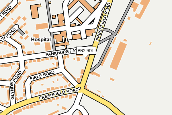 BN2 9DL map - OS OpenMap – Local (Ordnance Survey) BN2 9DL map - OS OpenMap – Local (Ordnance Survey)