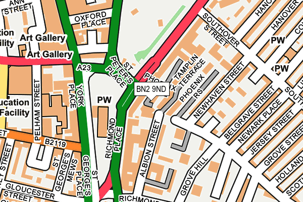 BN2 9ND map - OS OpenMap – Local (Ordnance Survey) BN2 9ND map - OS OpenMap – Local (Ordnance Survey)