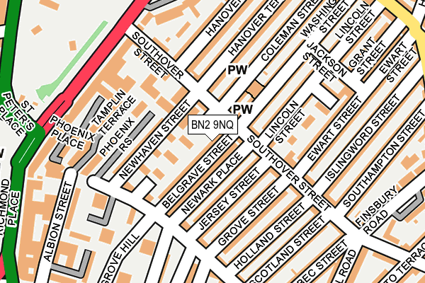 BN2 9NQ map - OS OpenMap – Local (Ordnance Survey) BN2 9NQ map - OS OpenMap – Local (Ordnance Survey)