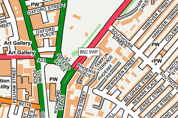 BN2 9WP map - OS OpenMap – Local (Ordnance Survey) BN2 9WP map - OS OpenMap – Local (Ordnance Survey)