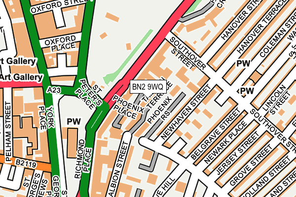 BN2 9WQ map - OS OpenMap – Local (Ordnance Survey) BN2 9WQ map - OS OpenMap – Local (Ordnance Survey)