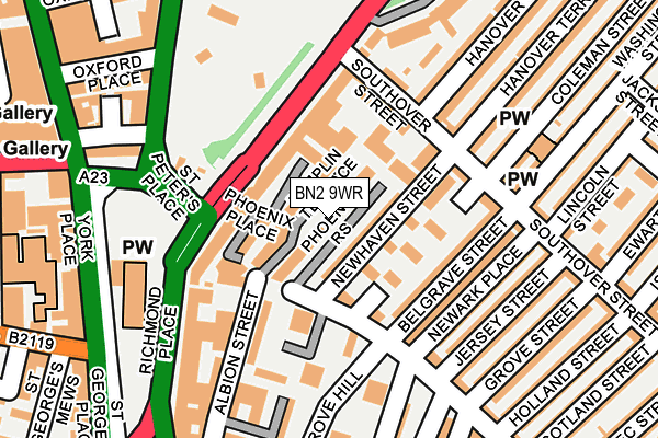 BN2 9WR map - OS OpenMap – Local (Ordnance Survey) BN2 9WR map - OS OpenMap – Local (Ordnance Survey)