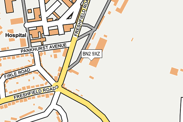 BN2 9XZ map - OS OpenMap – Local (Ordnance Survey) BN2 9XZ map - OS OpenMap – Local (Ordnance Survey)