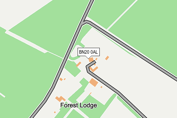 BN20 0AL map - OS OpenMap – Local (Ordnance Survey) BN20 0AL map - OS OpenMap – Local (Ordnance Survey)