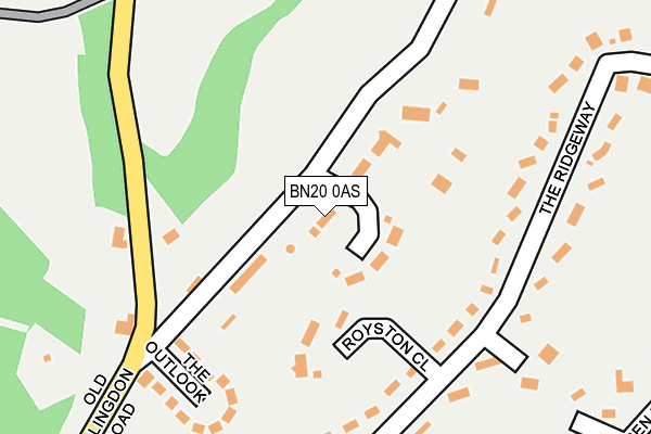 BN20 0AS map - OS OpenMap – Local (Ordnance Survey) BN20 0AS map - OS OpenMap – Local (Ordnance Survey)