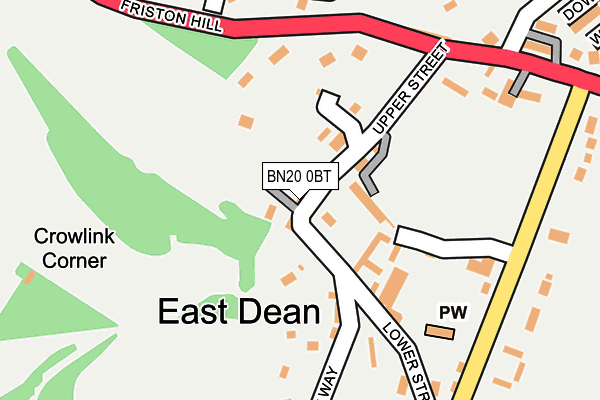BN20 0BT map - OS OpenMap – Local (Ordnance Survey) BN20 0BT map - OS OpenMap – Local (Ordnance Survey)