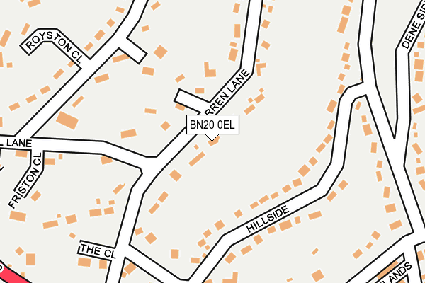 BN20 0EL map - OS OpenMap – Local (Ordnance Survey) BN20 0EL map - OS OpenMap – Local (Ordnance Survey)