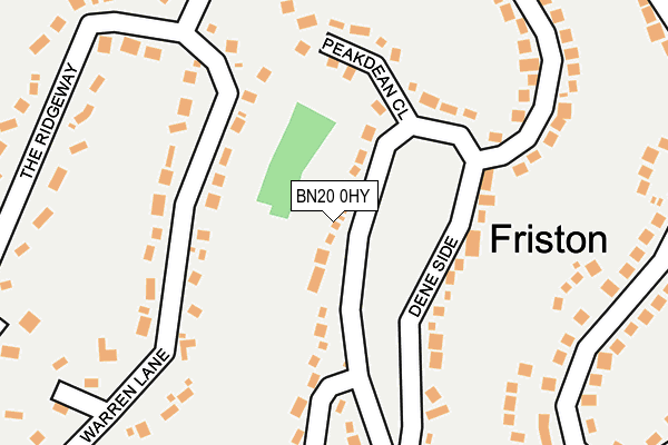 BN20 0HY map - OS OpenMap – Local (Ordnance Survey)