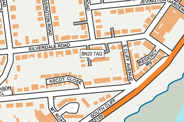 BN20 7AQ map - OS OpenMap – Local (Ordnance Survey) BN20 7AQ map - OS OpenMap – Local (Ordnance Survey)