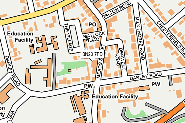 BN20 7FD map - OS OpenMap – Local (Ordnance Survey) BN20 7FD map - OS OpenMap – Local (Ordnance Survey)