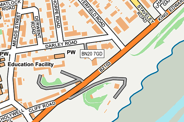 BN20 7GD map - OS OpenMap – Local (Ordnance Survey) BN20 7GD map - OS OpenMap – Local (Ordnance Survey)